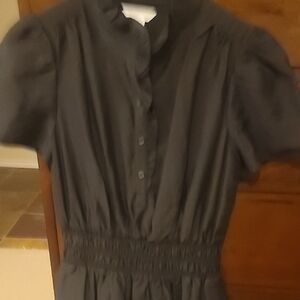 Caslon Fully Lined  Black Midi Dress Size XS